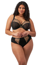 Load image into Gallery viewer, Teagan High Leg Brief EL302653 Black/Almond
