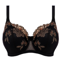 Load image into Gallery viewer, Teagan EL302615 Padded Half Cup Bra - Black/Almond