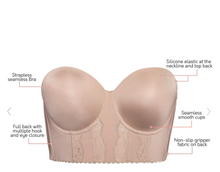 Load image into Gallery viewer, Elissa P50116 Full Bust Strapless Longline / Black