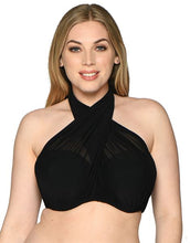 Load image into Gallery viewer, Wrapsody Bandeau Bikini Top Black