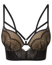 Load image into Gallery viewer, VIP Captivate 19401 Longline Bra / Black
