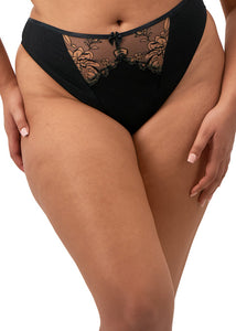 Teagan Thong EL302670 Black/Almond