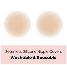 Load image into Gallery viewer, Adhesive Silicone Tops - Reusable Nipple Covers
