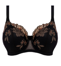 Load image into Gallery viewer, Teagan EL302615 Padded Half Cup Bra - Black/Almond
