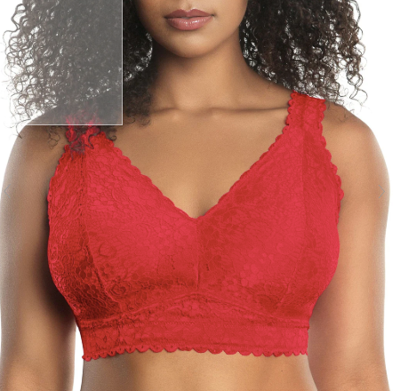 Adrianna P5482 Non-wire bralette (Red/Bare)