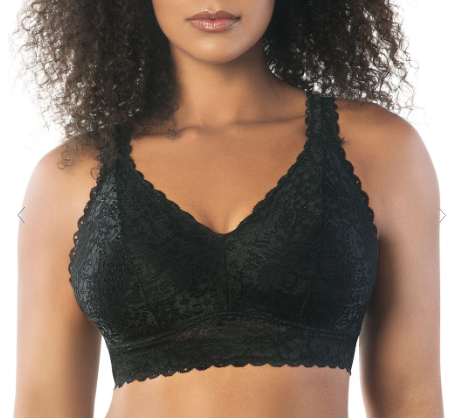 Adrianna P5482 Non-wire bralette (Black/White)