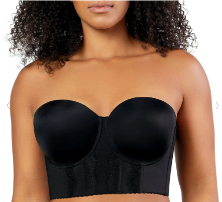 Elissa P50116 Full Bust Strapless Longline / Black
