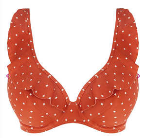 Jewel Cove-AS7230 High-Apex Top - Amber Dots