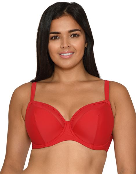 Sheer Class Red Balcony Bikini