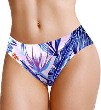 Load image into Gallery viewer, MEMEME Tropical Purple Thong (TL)
